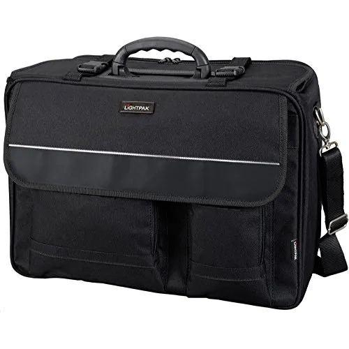 LIGHTPAK Koffer 46008 - The Flight Pilotenkoffer, aus Polyester, Schwarz 45 x 34 x 20 cm, 11,5 liters 10100194