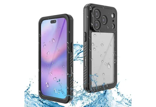 Wigento Handyhülle Für Apple iPhone 17 Pro Max 360 Wasserdichte Hülle MagSafe Schwarz, IP68 Wasserdichte und stoßfeste Schutzhülle, MagSafe-kompatibel