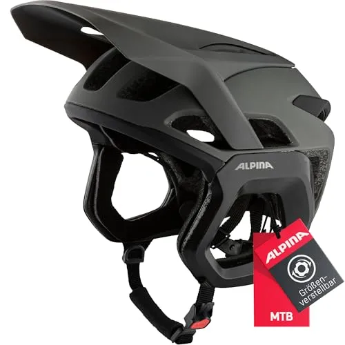 Alpina ROOTAGE EVO - Komfortabler Enduro Fahrradhelm für Erwachsene - Fahrradhelme mit optimaler Stoßabsorption und geringem Gewicht, ideal für Enduro-Fahrer. Größenverstellsystem für perfekten Sitz und hohen Komfort.