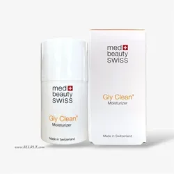 Med Beauty Swiss Gly Clean Moisturizer 50ml - Medizinische Körperpflege für ölige und unreine Haut, talgregulierende Feuchtigkeitspflege mit Milchsäure und Panthenol, die Haut beruhigt und Unreinheiten vorbeugt.
