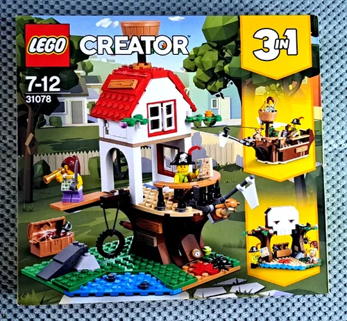 LEGO Creator 31078 - Baumhausschätze - LEGO Bausatz für kreative Köpfe, mit 260 Teilen und fantasievollen Baumhausdesigns – ideal für Kinder ab 12 Jahren und Fans des kreativen Bauens.