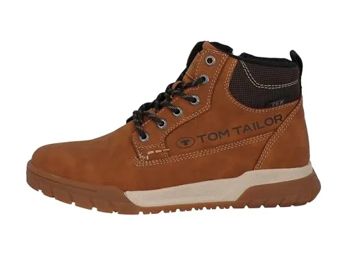 Tom Tailor Herren Schnürboots 31343733343238 Braun 44 EU - Wanderschuhe mit warmem Innenfutter und Funktionsmembran für besten Komfort und Wetterbeständigkeit. Der seitliche Reißverschluss ermöglicht ein einfaches An- und Ausziehen.