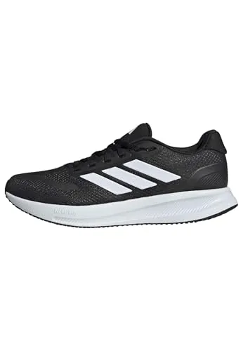 adidas Herren Runfalcon 5 Wide Running Shoes - Laufschuhe mit atmungsaktivem Mesh-Obermaterial und Cloudfoam Zwischensohle für optimalen Komfort, ideal für Läufer, die Unterstützung und Dämpfung suchen.
