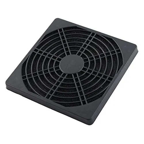 Produktbild sourcing map PC Fan 120mm 12cm Plastik Filter Staubschutz Staubdicht Mesh Schwarz DE de
