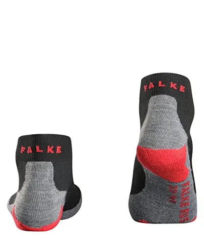Falke RU5 Race Short Laufsocken Herren - Schwarz, Hellgrau, Größe 46-48 - Herrensocken mit ultraleichtem Design für maximale Leistung. Genießen Sie direkte Rückmeldung und schnelle Rücktrocknung dank atmungsaktiver Meshzonen.