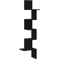 Produktbild vidaXL Wand-Eckregal Schwarz 32x32x127,5 cm