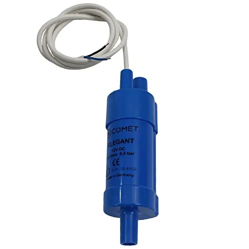 Comet Tauchpumpe 12V 10 l/min - Leistungsstarke Wasserpumpe für Caravan & Boot - Wasserpumpen für Caravan, Wohnwagen und Boote. Die Comet ELEGANT-INLINE Pumpe fördert 10 l/min und ist trockenlaufsicher, ideal für den mobilen Einsatz.