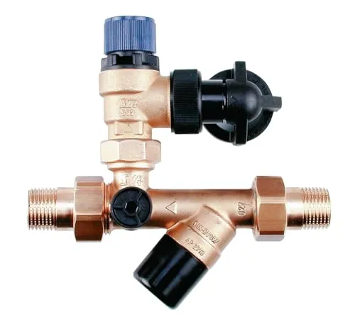 Syr Syrobloc 24 Trinkwasser-Sicherheitsgruppe 1/2' 10 Bar - Expansionsventile, zuverlässige Trinkwasser-Sicherheitsgruppe für Druckstabilität bis 200 Liter, ideal für den sicheren Betrieb von Wassersystemen