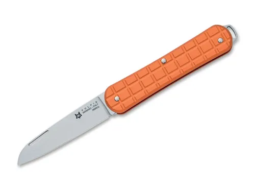 Fox Knives Vulpis 130 Grenade Aluminium Orange - Praktisches Taschenmesser - Taschenmesser mit ergonomischem Griff und rostbeständiger Klinge. Ideal für den täglichen Einsatz und Outdoor-Aktivitäten. Kompakt und leicht für einfache Handhabung.