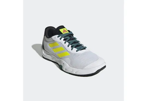 adidas Performance AMPLIMOVE Trainingsschuh - Sportlich und bequem in Weiß - Herren-Sportschuhe, ideal für Fitness mit schnürbarem Design und Gummisohle für optimalen Halt. Fällt klein aus, bitte eine Größe größer bestellen.