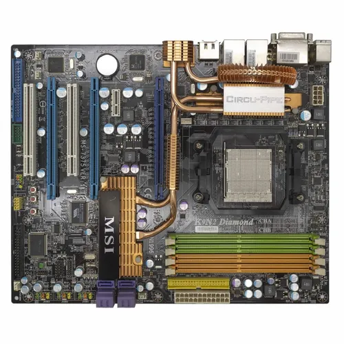 MSI K9N2 Diamond AM2 AM2+ Hauptplatine Mit Audio Extreme X-Fi ATX 4 Slots