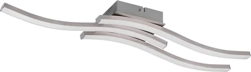 Reality Leuchten LED Deckenleuchte Route - 3-flammig, Warmweiß - Moderne Deckenlampe mit 3x 500 Lumen, ideal für stimmungsvolle Beleuchtung in Ihrem Zuhause. Einfache Selbstmontage und elegantes Design in nickel matt.