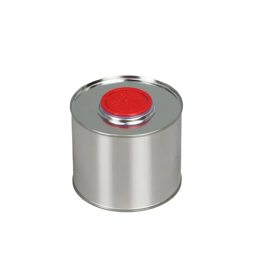 BenBow Weißblecheimer mit Korken und Trichter 0.5L x100 Weißblechdose, Blechdose, Metalldosen Leer für Öle, Farben, Lacke, Reinigungsflüssigkeiten, Kraftstoffzusätze