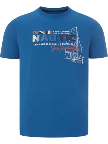 Jan Vanderstorm Herren T-Shirt Svenhelm - Bequemes Baumwollshirt in Übergröße 2XL (XXL) - T-Shirts für Herren mit komfortablem Rundhalsausschnitt, ideal für lässige Styles. Aus reiner Baumwolle für besten Komfort und Atmungsaktivität, perfekt für entspannte Tage.