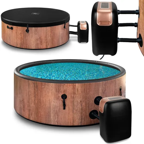 COIL Aufblasbarer Whirlpool SPA mit Hydromassage für 4/6 Personen - Whirlpool für drinnen und draußen, mit 138 Düsen für entspannende Hydromassage und schneller Aufheizgeschwindigkeit von 2,00 °C/h. Ideal für Erholung und Spaß!