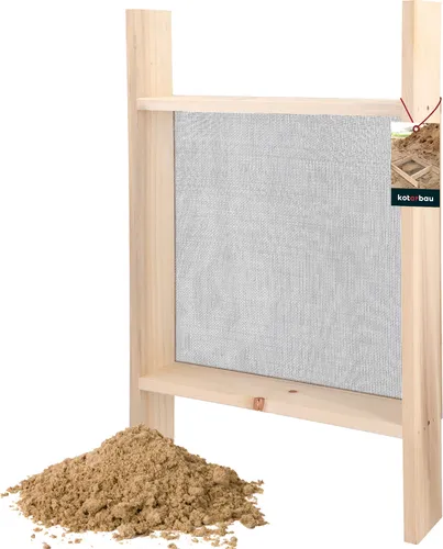 KOTARBAU® Durchwurfsieb 2x2 mm - Handgartengeräte-Zubehör: Effizientes Durchwurfsieb aus Holz und Stahl mit 2x2 mm Maschenweite für saubere Erde und Kompost im Garten. Robust und langlebig für alle Einsatzbedingungen.