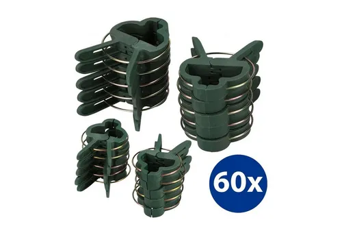 mumbi Gartenpflege-Set Gartenpflege-Set 60x Mix Pflanzenclips Klein Pflanzenklammern Groß
