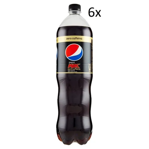 6x Pepsi Max Cola Null Zucker Null Koffein Erfrischungsgetränk PET 1,5 Lt
