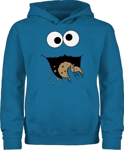 Shirtracer Kinder Hoodie Keks Monster