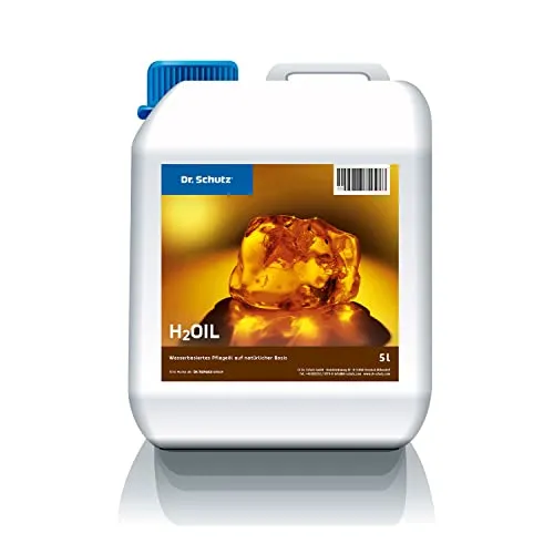 Holz-Öl Dr. Schutz H2Oil 5 L - Holzpflegeöl für geölte Parkett- und Korkböden, wasserbasiert und pflegeleicht. Einfach mit Wischmopp auftragen, keine Politur nötig - für eine seidenmatte Optik und optimalen Schutz!
