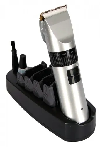 Clipster 18180 Akku-Schermaschine Onyx mit Zubehör - Haarschneidemaschinen zur Fellpflege bei Hunden, starke Akkuleistung und präziser Keramik-Scherkopf für ein müheloses Scheren.