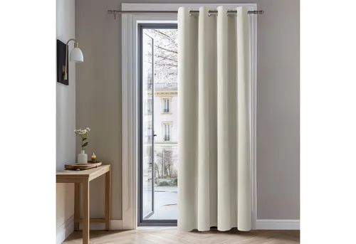 Deconovo Verdunkelungsvorhang Gardine 260x140 cm in beige von Deconovo