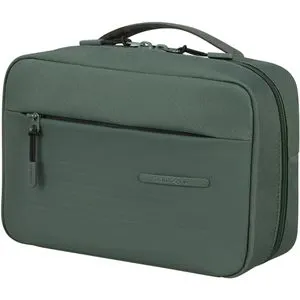 Samsonite Kulturbeutel StackD Hanging Toilet Kit sage green - Reisetaschen mit praktischem 2-Wege-Reißverschluss und herausnehmbarem Nassfach für Flüssigkeiten, ideal für Reisen und unterwegs.