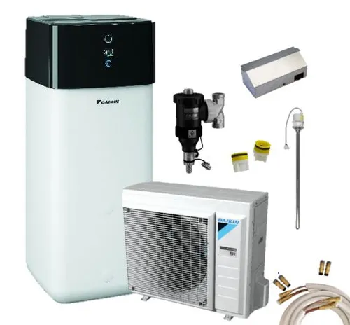 Daikin L/W-Wärmepumpen Set Altherma 3 R 8 kW + 500 L