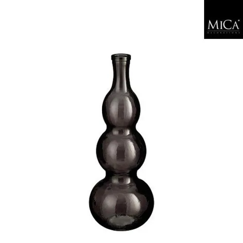 Mica, Benito Vase aus recyceltem Glas, braun, h45xd17cm