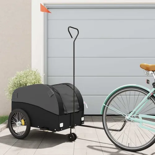 Maison Exclusive Fahrradanhänger Schwarz 45 kg