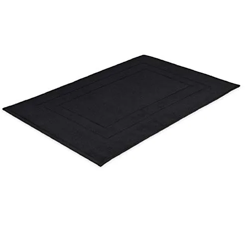 EXKLUSIV HEIMTEXTIL Frottier Handtücher Badvorleger 50 x 80 cm Schwarz 700 g