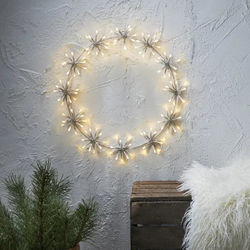 LED Kranz Ring für Weihnachten – 120 LED, 50cm Durchmesser