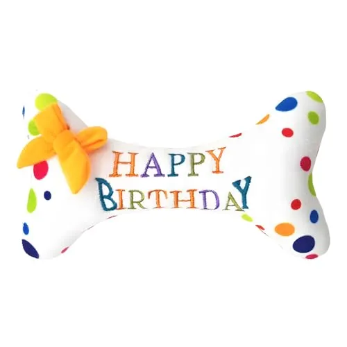 Pluvyze Hunde Geburtstag,Hundespielzeug Geburtstag,Hund Geburtstag, Haustier-Hundekuchen-Knorpelspielzeug Geburtstagsgeschenke für Kleine und Mittelgroße Hunde