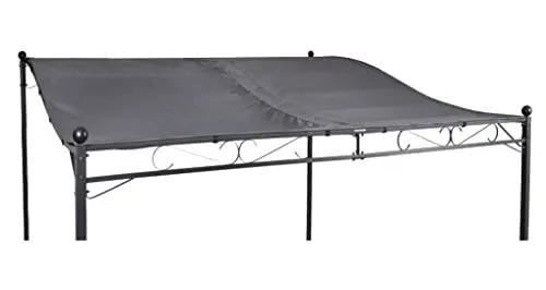 Anbau Pavillon Ersatzdach 300 x 250 cm - Beige - Pavillons - Universelles Ersatzdach aus 100 % Polyester, idealer Sonnenschutz mit Klettverschlüssen und Metall-Ösen für einfache Befestigung.