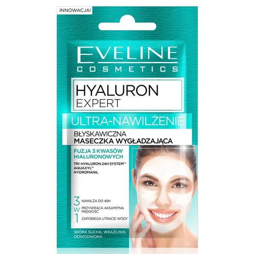 Eveline Hyaluron Expert Gesichtsmaske 7ml Ultra-Feuchtigkeitspflege