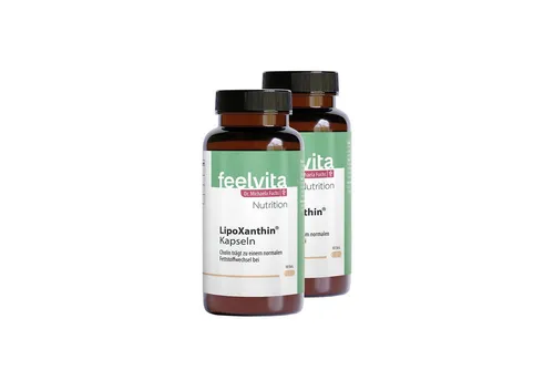 Genius Feelvita LipoXanthin® Kapseln 180 Stück – Vegane Stoffwechselunterstützung
