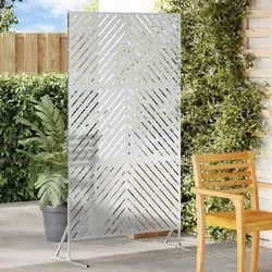 Maison Exclusive Sichtschutz Grau 100 x 50 x 180 cm aus Stahl