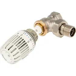 tecuro Kombi-Set Thermostatkopf K und Ventilunterteil V-exact II, DIN 15