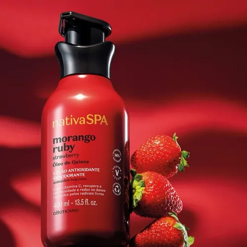 Boticário Nativa Spa Morango Ruby Strawberry Ruby Body Lotion 400 ml