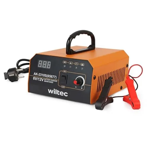 Wiltec 6-12 V Batterieladegerät mit variabler Stromstärke 3-10A