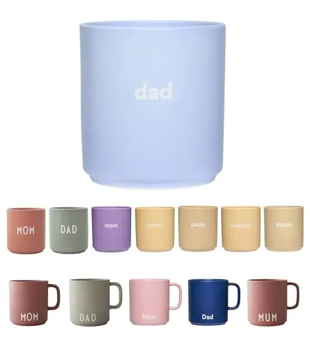 Design Letters Lieblingsbecher Blau DAD in blau von DESIGN LETTERS