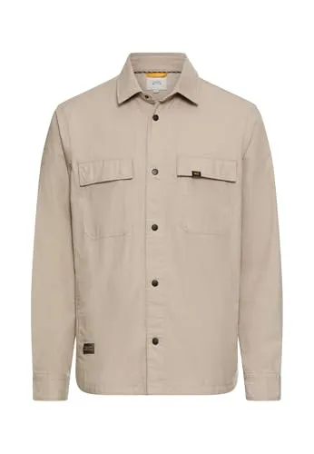 camel active Herren Overshirt Beige mit praktischen Taschen von camel active