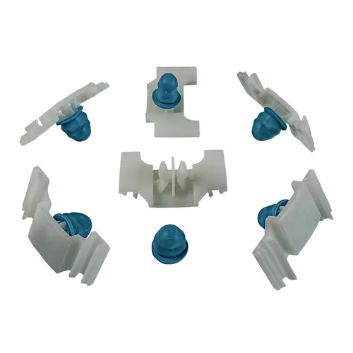 10x Zierleiste Halterungs Klammer + Tülle für VW Golf 3 Jetta Vento | 1H0853585A