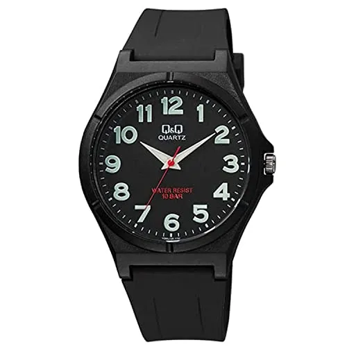 Q&Q Quarzuhr VQ66J024Y - Sportliche Silikonuhr für Herren mit 10 ATM - Armbanduhren: Q&Q Herrenuhr mit 10 ATM Wasserdichtigkeit, ideal für aktive Männer. Strapazierfähiges Silikonarmband und präzises Quarzuhrwerk für zuverlässige Zeitmessung.