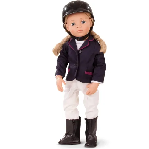 Puppe Anna  mit Reitanzug, Fa Götz, 50cm  OVP Neu