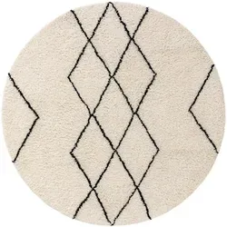 benuta Wollteppich Berber, rund, 100% Wolle - Natürliche Eleganz für Ihr Zuhause: Der handgetuftete Wollteppich von benuta vereint zeitloses Design mit Komfort. Ideal für jeden Wohnraum, sorgt er für Wärme und Stil.