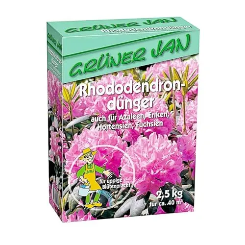 Grüner Jan Rhododendrondünger 2,5 kg Rhododendron Azaleen Hortensien Eriken Fuchsien Dünger