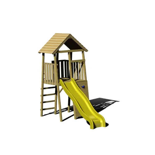 Wendi Toys Kinderspielturm Falke mit Rutsche - Spieltürme & Spielanlagen, vielseitig mit Kletterwand und Rutsche für kreatives Spielen, aus FSC-zertifiziertem Holz für Sicherheit und Umweltbewusstsein.