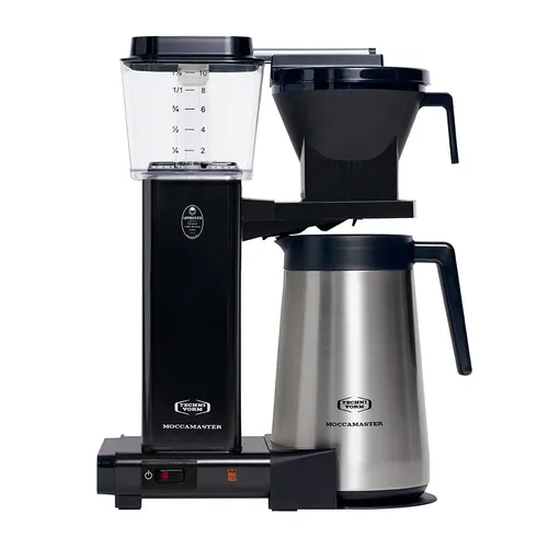 Moccamaster Kaffeeautomat KBGT Black 79403, 10 Tassen - Kaffeemaschine mit Thermoskanne für heißen, aromatischen Filterkaffee. Ideal für Kaffeeliebhaber, die Wert auf Qualität und Design legen.