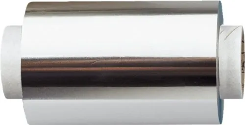 Fripac-Medis Alu Haarfolie - Haarschneider - Silberfarbene 12 cm breite Rolle à 150 m mit einer Folienstärke von 20 μm für präzises Färben und Frisieren.